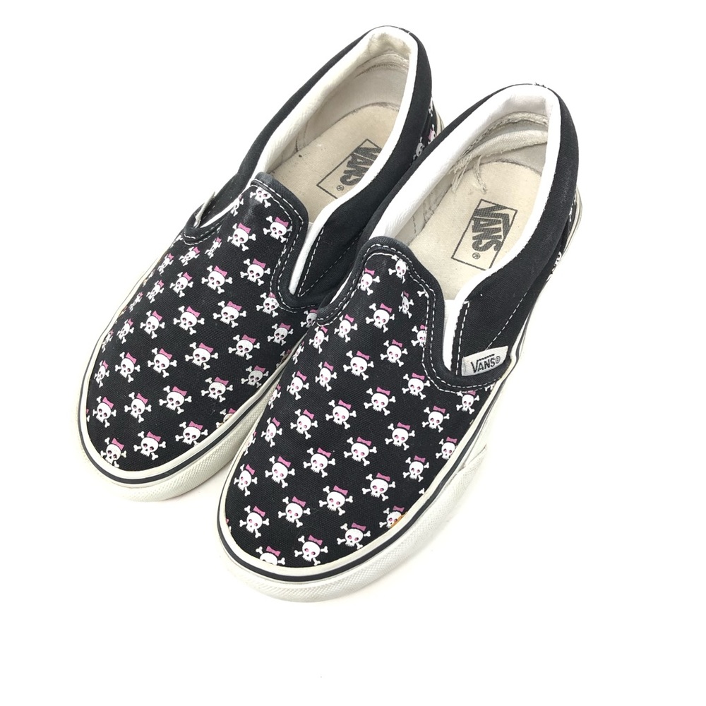 Vans l | Black and White Slip-on Pink skull pirate - Picture 2 of 8